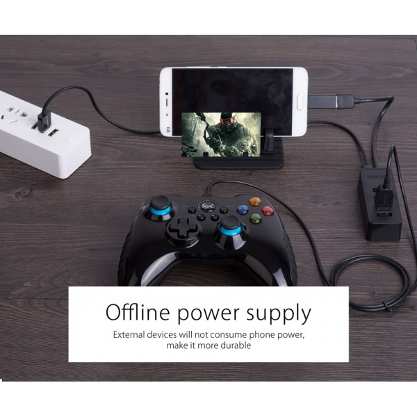 ORICO USB hub W5P-U2, 4x θυρών, USB 2.0, 480Mbps, USB σύνδεση, 1m καλώδιο, μαύρο