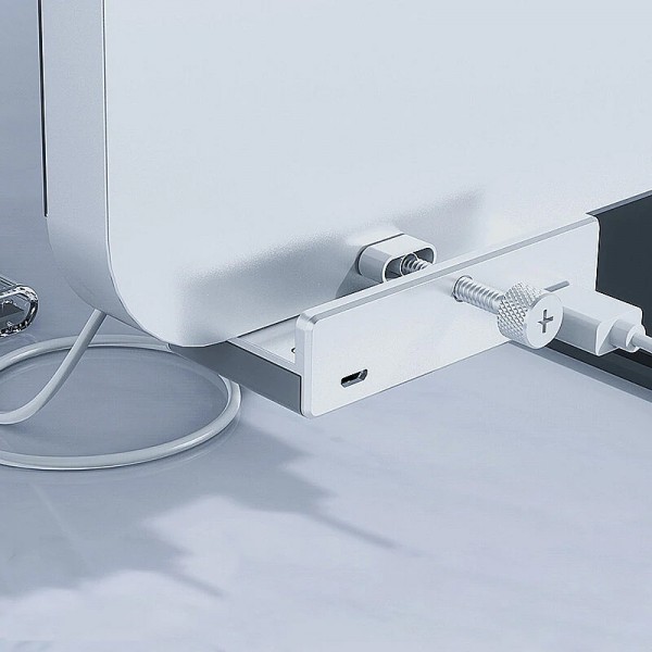 ORICO USB hub MH4PU-P με σφιγκτήρα, 4x θυρών, 5Gbps, USB σύνδεση, ασημί