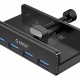 ORICO USB hub MH4PU-P με σφιγκτήρα, 4x θυρών, 5Gbps, USB σύνδεση, μαύρο