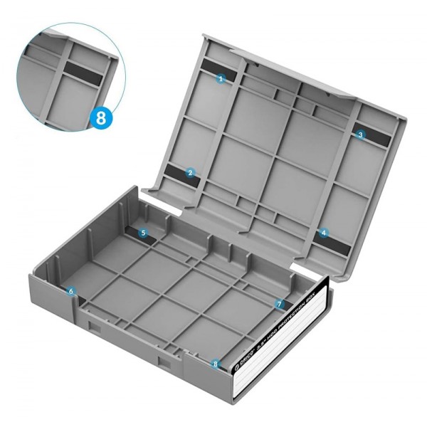 ORICO θήκη προστασίας για 3.5" HDD PHP35-V1, γκρι