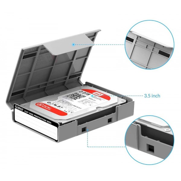 ORICO θήκη προστασίας για 3.5" HDD PHP35-V1, γκρι