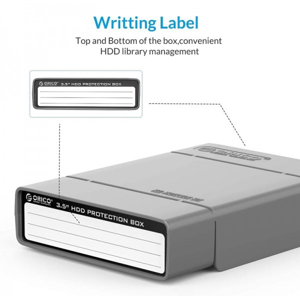 ORICO θήκη προστασίας για 3.5" HDD PHP35-V1, γκρι