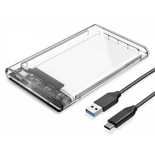 ORICO θήκη για 2.5" SATA HDD/SSD 2139C3, 5Gbps, διάφανη - ORICO