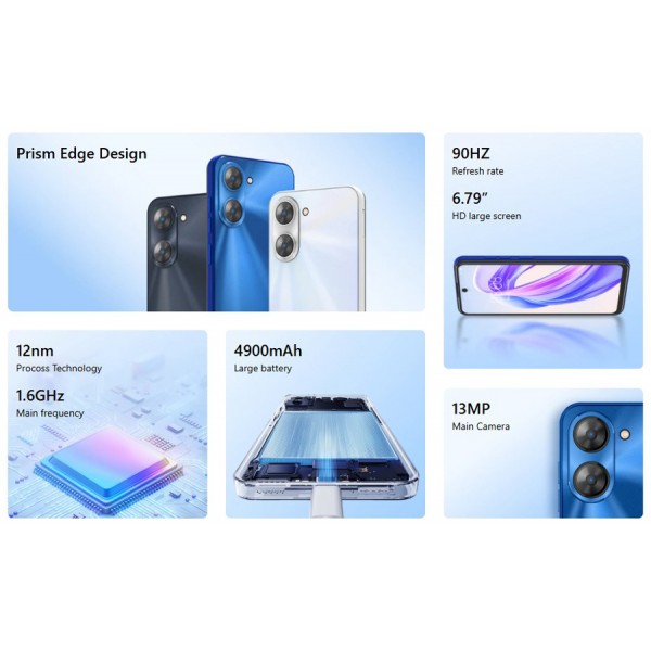 MEIZU smartphone Mblue 21, 6.79", 6/128GB, 4900mAh, μαύρο - Smartphones
