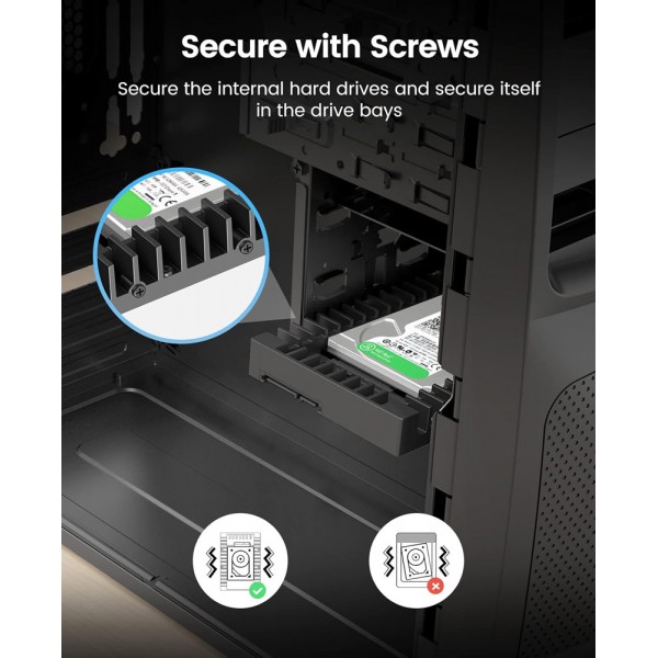 ORICO tray 3.5" για 2.5" HDD/SSD 1125SS-V1, 6Gbps, μαύρο
