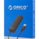 ORICO USB hub FL02, 4x θυρών, USB 2.0, 480Mbps, USB σύνδεση, μαύρο