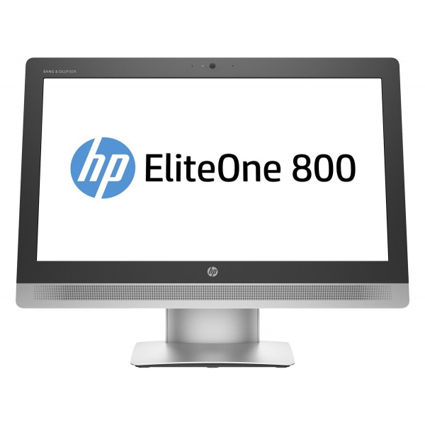 HP PC EliteOne 800 G2 All-in-One, Refurbished Grade A, i7-6700, 16/256GB SSD, 23", DVD-RW, Cam, FreeDOS - Refurbished PC