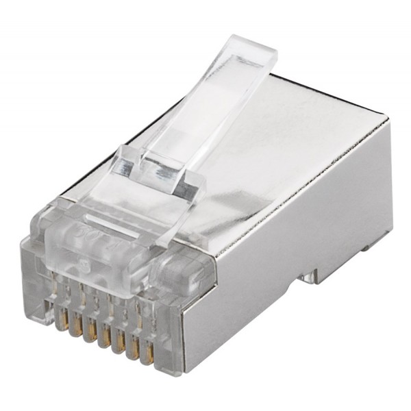 GOOBAY βύσμα RJ45 93829, CAT 6 STP, μεταλλικό, 10τμχ - Διάφορα Δικτύου