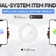 MILI κουδούνι ποδηλάτου με smart tag MiTag Duo, iOS & Android, Bluetooth tracker, μαύρο/λευκό