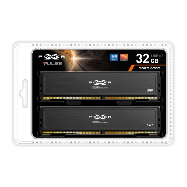 SILICON POWER μνήμη DDR5 UDIMM XPOWER Pulse με 2x 16GB modules, 6000MHz, CL36 - Μνήμες RAM