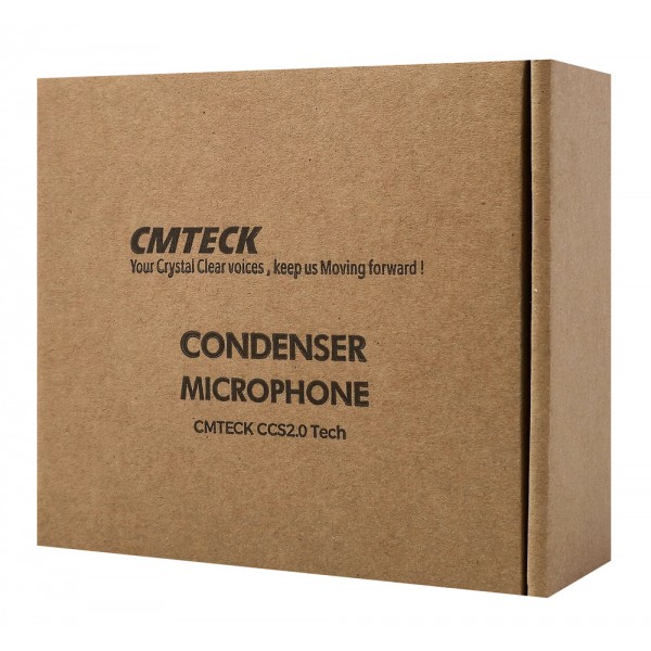 CMTECK επιτραπέζιο μικρόφωνο G006Plus με εύκαμπτο βραχίονα, omnidirectional, USB, μαύρο