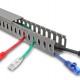 DELOCK cable management 22029, πλαστικό, 40x40mm, 1m, γκρι