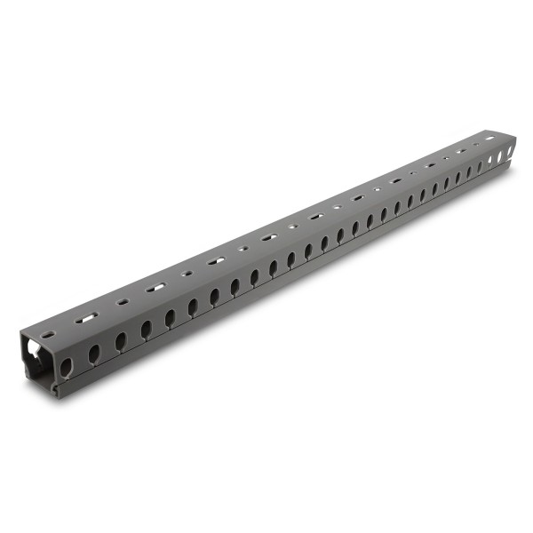 DELOCK cable management 22028, πλαστικό, 30x30mm, 1m, γκρι - Τακτοποίηση Καλωδίων