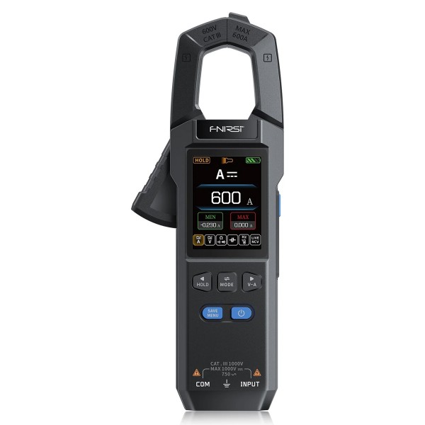 FNIRSI ψηφιακή αμπεροτσιμπίδα/πολύμετρο DMC-100, 600A AC/DC, NCV, True RMS, επαναφορτιζόμενη - Μηχανήματα - Πολύμετρα