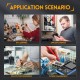 FNIRSI 3 σε 1 παλμογράφος/signal generator/transistor tester χειρός DSO-TC3, επαναφορτιζόμενο