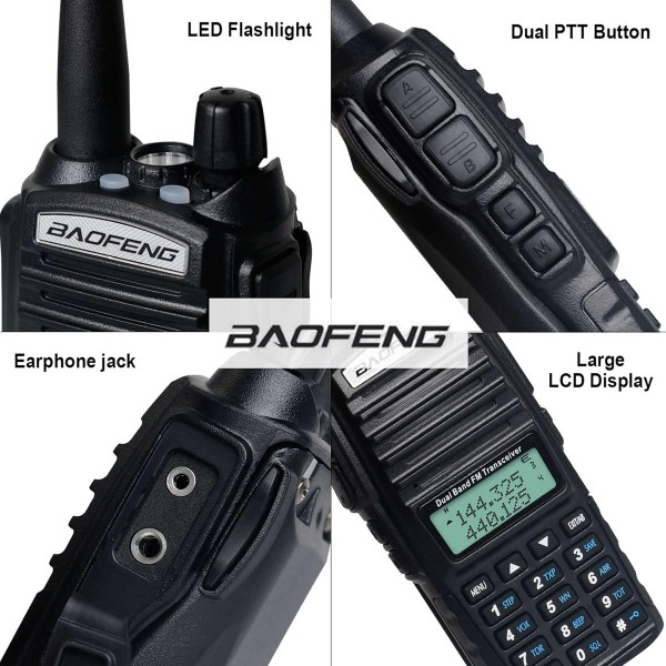 BAOFENG ασύρματος πομποδέκτης UV-82, VHF/UHF, 8W, μαύρος - Σύγκριση Προϊόντων