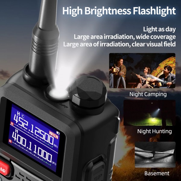 BAOFENG ασύρματος πομποδέκτης UV-5RH, VHF/UHF, 10W, μαύρος