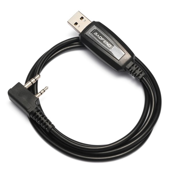 BAOFENG καλώδιο USB σε 2 pin BFG-CBL για προγραμματισμό πομποδεκτών, 1m, μαύρο - Σύγκριση Προϊόντων