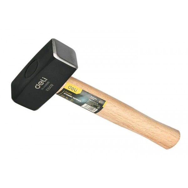 DELI βαριοπούλα DL448010 με ξύλινη λαβή, 1000gr, 270mm - DELI