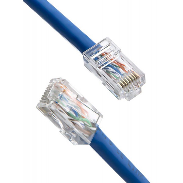 POWERTECH βύσμα RJ45 CAB-N446, Cat 6/6a UTP, διάφανο, 50τμχ - Powertech