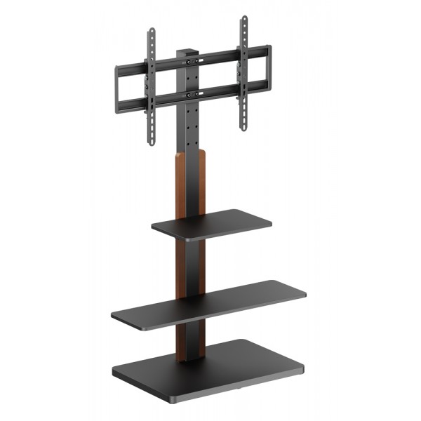 POWERTECH βάση τηλεόρασης δαπέδου PT-1422, 32-75", έως 40kg, με ράφια - Βάσεις TV - Projectors - PC