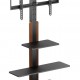 POWERTECH βάση τηλεόρασης δαπέδου PT-1422, 32-75", έως 40kg, με ράφια