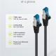 GOOBAY καλώδιο δικτύου 93664, CAT 6A S/FTP, 500MHz, Copper, 0.5m, μαύρο