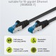 GOOBAY καλώδιο δικτύου 93664, CAT 6A S/FTP, 500MHz, Copper, 0.5m, μαύρο
