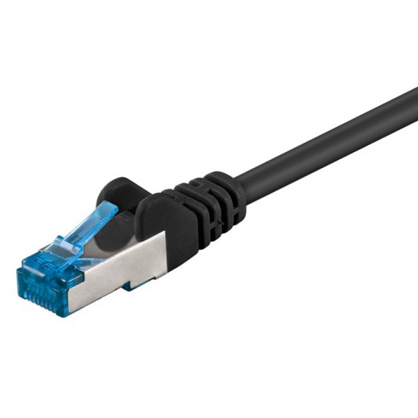 GOOBAY καλώδιο δικτύου 93664, CAT 6A S/FTP, 500MHz, Copper, 0.5m, μαύρο - GOOBAY