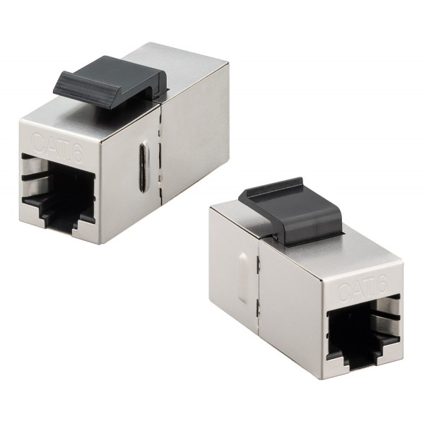GOOBAY Keystone module RJ45 96100, CAT 6 STP, ασημί - Δικτυακός Εξοπλισμός