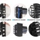 POWERTECH cable managment για rack NETW-0006, 23 θέσεων, πλαστικό, 2τμχ
