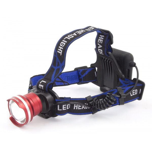 ESPERANZA φακός κεφαλής LED EOT001, 600lm, zoom, μαύρος/κόκκινος - Σπίτι & Gadgets