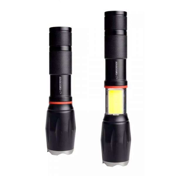 ESPERANZA φορητός φακός LED EOT070, 250lm, IPX3, zoom, με μαγνήτη, μαύρος - Σπίτι & Gadgets