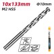 DELI τρυπάνι DL16100G για μέταλλο, M2 HSS, 10x133mm, κυλινδρικό