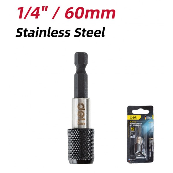 DELI αντάπτορας μύτης κατσαβιδιού DL107401 για δραπανοκατσάβιδο, εξάγωνη υποδοχή, 60mm