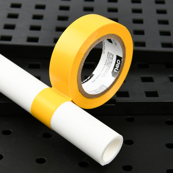 DELI μονωτική ταινία υψηλής αντοχής DL5263, 18mm x 9.15m, κίτρινη - Ηλεκτρολογικός εξοπλισμός