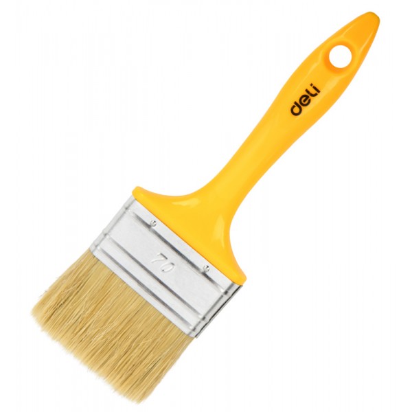 DELI πινέλο βαφής DL509137 με φυσικές τρίχες, πλαστική λαβή, 70mm - DELI