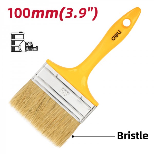 DELI πινέλο βαφής DL509139 με φυσικές τρίχες, πλαστική λαβή, 100mm - DELI