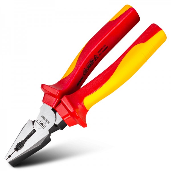 DELI πένσα ηλεκτρολόγου DL512006 με αντιολισθητικές λαβές, VDE 1000V, 160mm - Πένσες