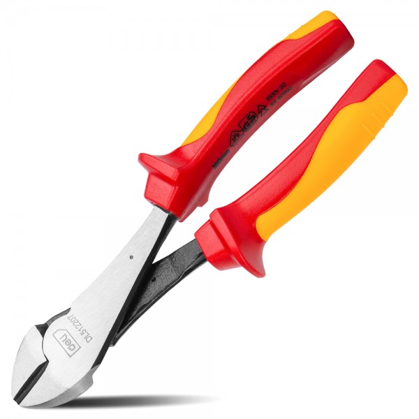 DELI πλαγιοκόφτης ηλεκτρολόγου DL512207 με αντιολισθητικές λαβές, VDE 1000V, heavy duty, 180mm - Πένσες