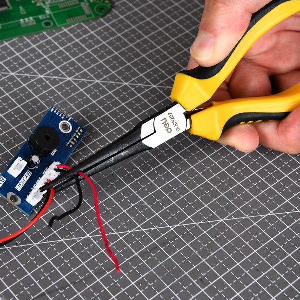 DELI μυτοτσίμπιδο ίσιο DL103202 με αντιολισθητικές λαβές, 150mm - Πένσες