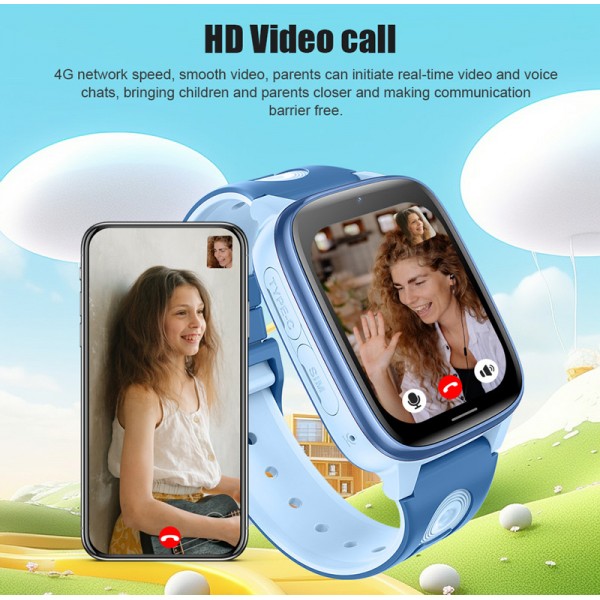 INTIME GPS smartwatch για παιδιά IT-072, 1.83", κάμερα, 4G, IPX5, μπλε