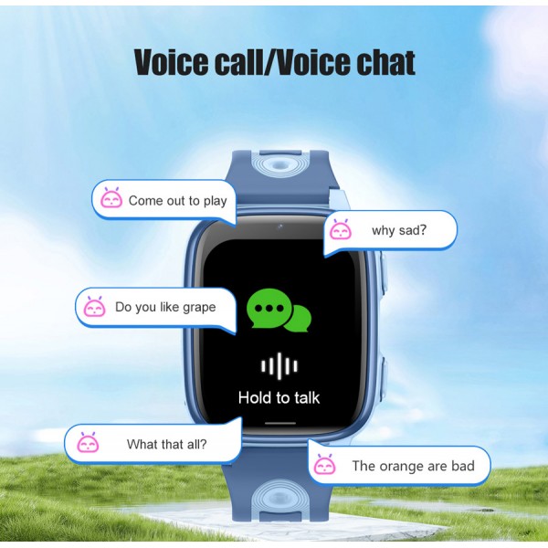 INTIME GPS smartwatch για παιδιά IT-072, 1.83", κάμερα, 4G, IPX5, μπλε