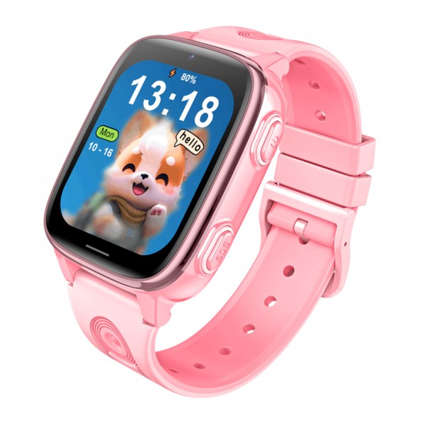 INTIME GPS smartwatch για παιδιά IT-073, 1.83", κάμερα, 4G, IPX5, ροζ - GPS Tracker