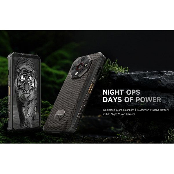 ULEFONE smartphone Armor X16, 6.56", 6/128GB, 10360mAh, IP68/IP69K/MIL-STD-810H, μαύρο - ULEFONE