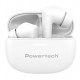 POWERTECH earphones με θήκη φόρτισης PT-1432, True Wireless, 35/300mAh, λευκά