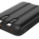 POWERTECH power bank με καλώδια και οθόνη PT-1417 10000mAh, 22.5W, μαύρο