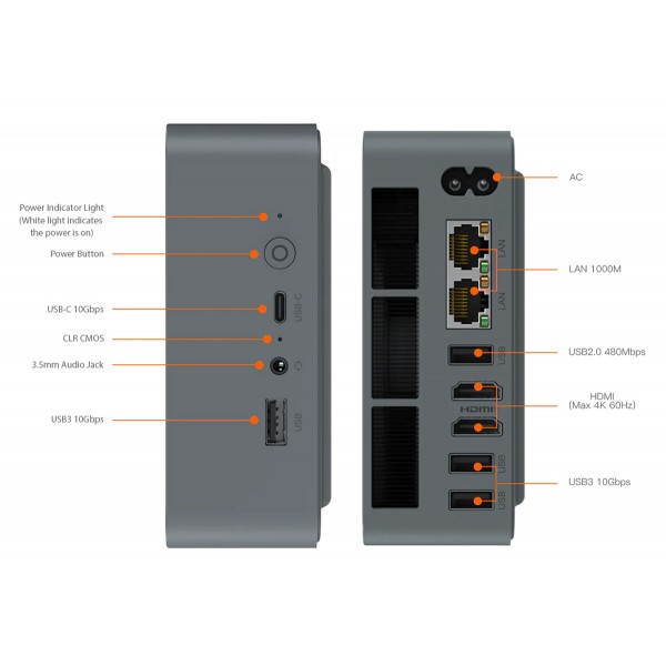 BEELINK mini PC EQR6, AMD Ryzen 7 6800U, 32GB, 500GB M.2, Windows 11 Pro BEELINK mini PC EQR6, AMD Ryzen 7 6800U, 32GB, 500GB M.2, Windows 11 Pro