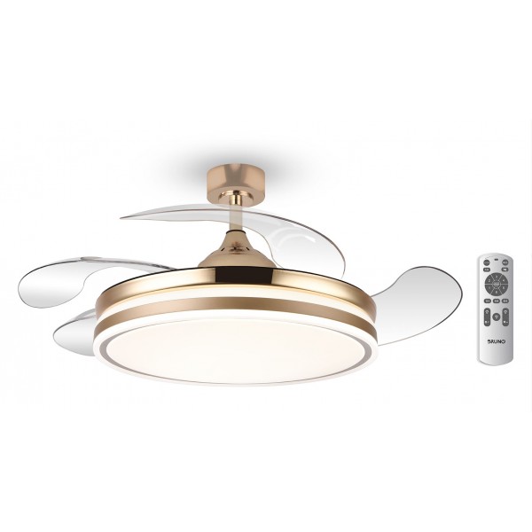 BRUNO BRN-0226 Ανεμιστήρας οροφής με LED φως, AC 82W, 42", O107x47εκ., χρυσός - Σύγκριση Προϊόντων