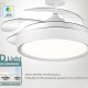 BRUNO BRN-0227 Ανεμιστήρας οροφής με LED φως, AC 82W, 42", O107x47εκ., λευκός